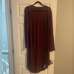 Express Burgundy Cardigan